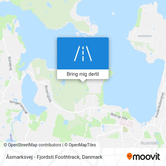 Åsmarksvej - Fjordsti Foothtrack kort