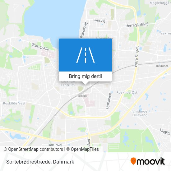 Sortebrødrestræde kort