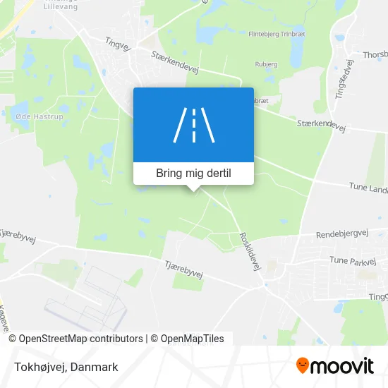 Tokhøjvej kort