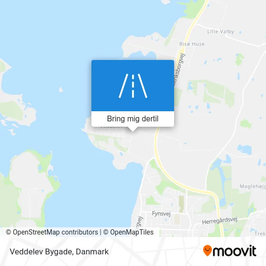 Veddelev Bygade kort