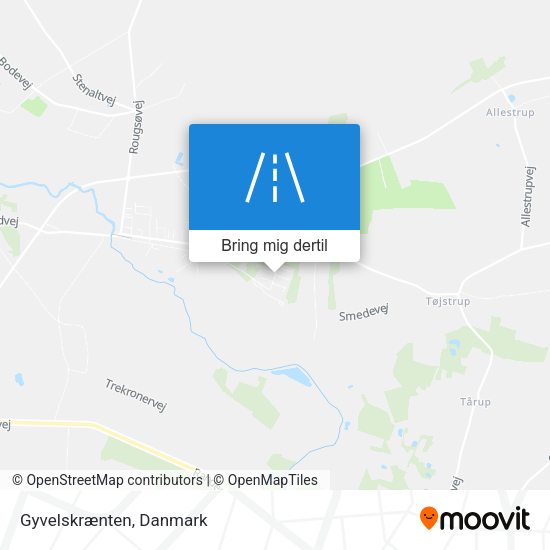 Gyvelskrænten kort