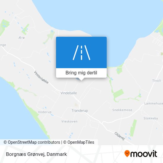 Borgnæs Grønvej kort