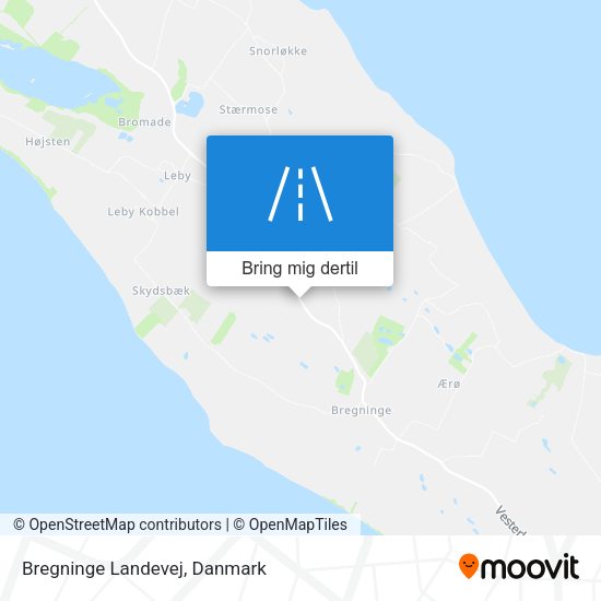 Bregninge Landevej kort