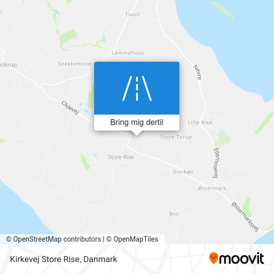 Kirkevej Store Rise kort