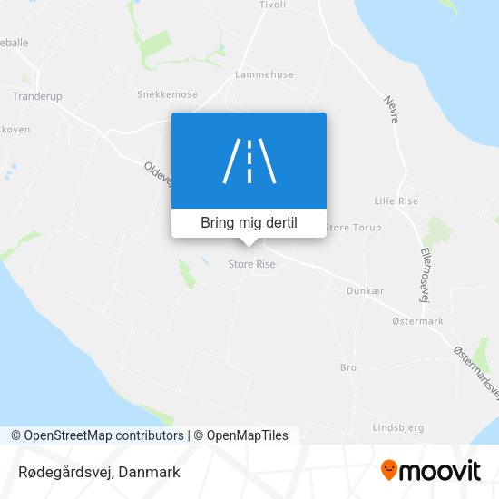 Rødegårdsvej kort