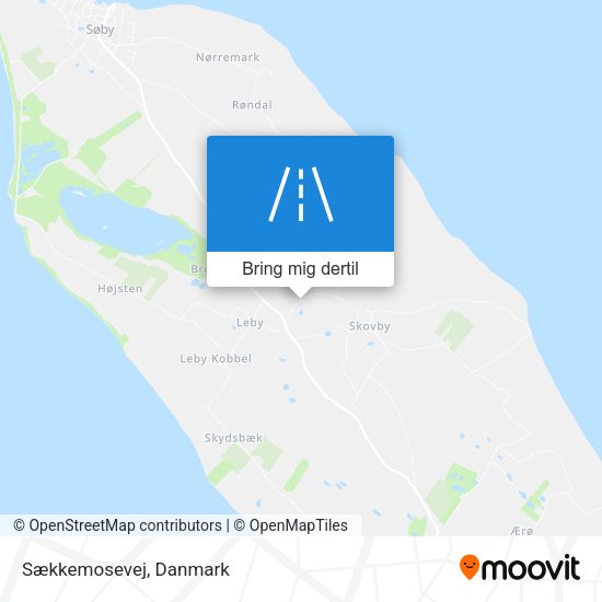 Sækkemosevej kort