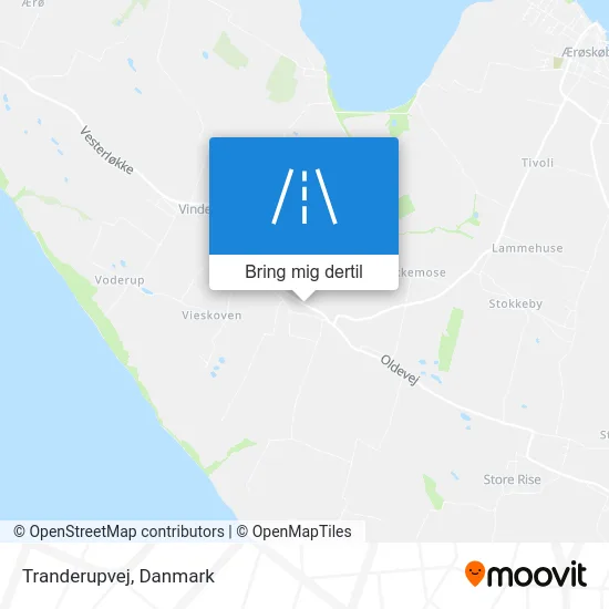 Tranderupvej kort