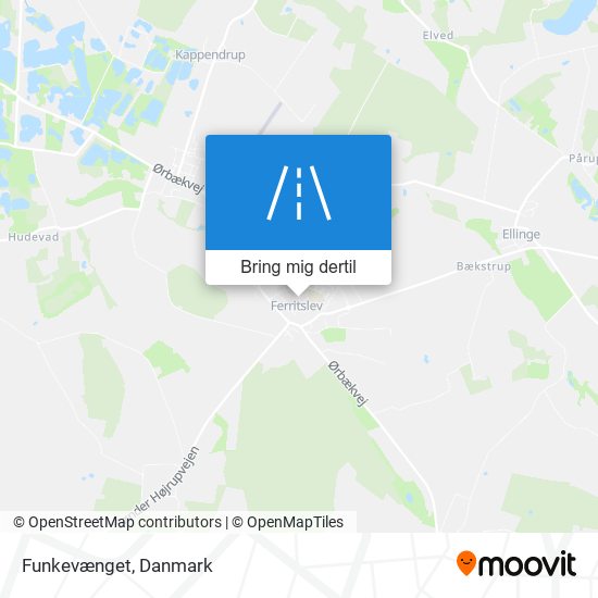 Funkevænget kort