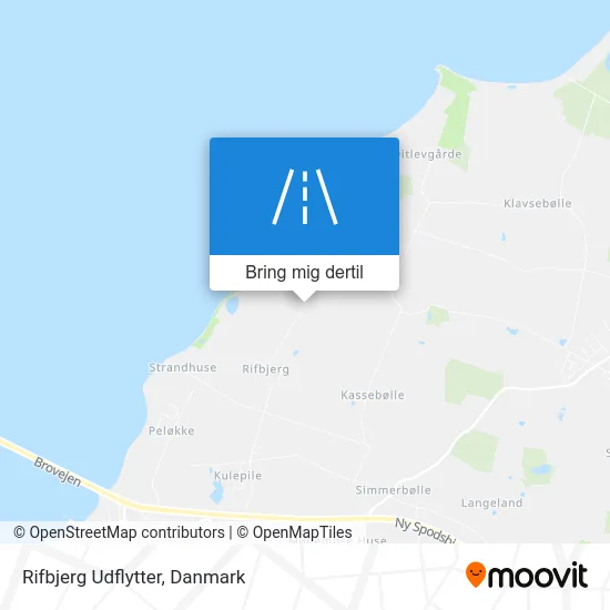 Rifbjerg Udflytter kort
