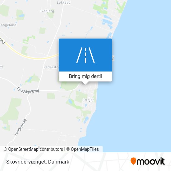 Skovridervænget kort