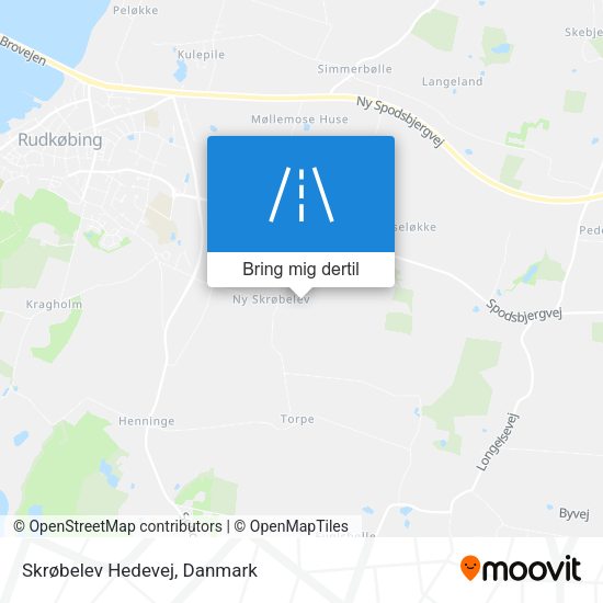 Skrøbelev Hedevej kort