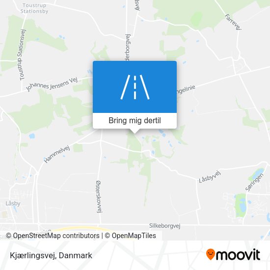 Kjærlingsvej kort