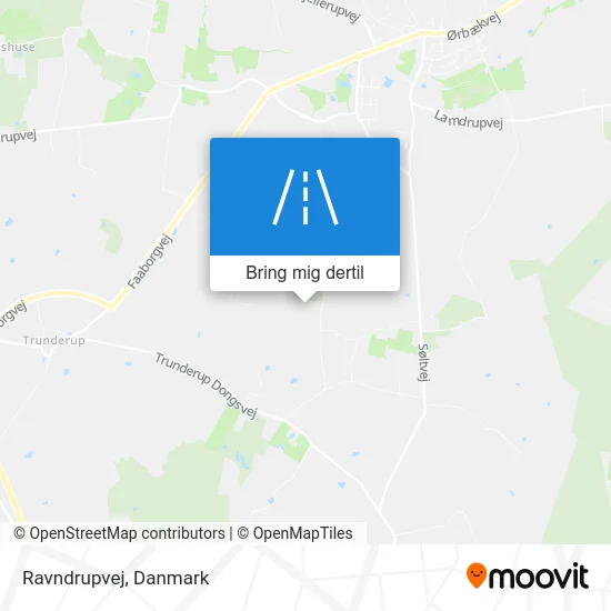 Ravndrupvej kort