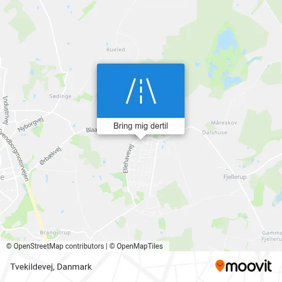 Tvekildevej kort