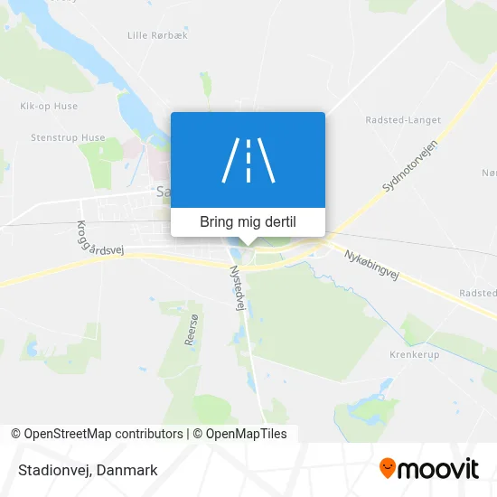 Stadionvej kort