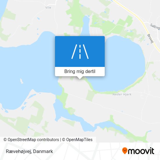 Rævehøjvej kort