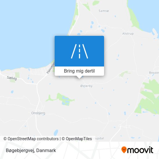 Bøgebjergvej kort