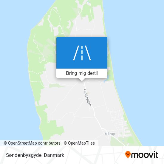 Søndenbysgyde kort