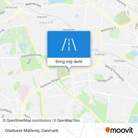 Gladsaxe Møllevej kort