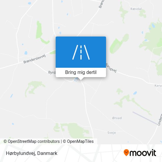Hørbylundvej kort