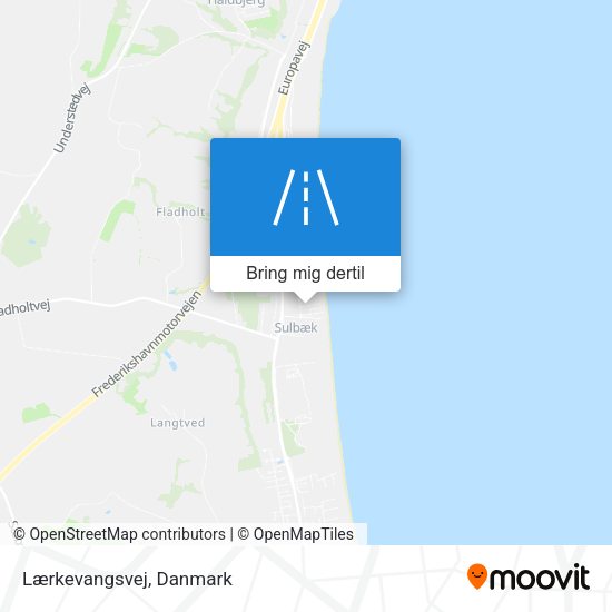 Lærkevangsvej kort
