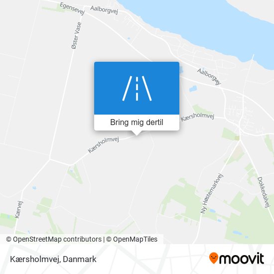 Kærsholmvej kort