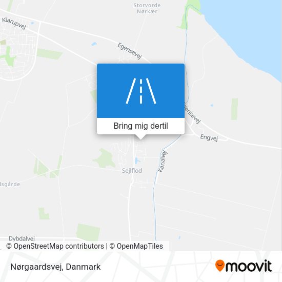 Nørgaardsvej kort
