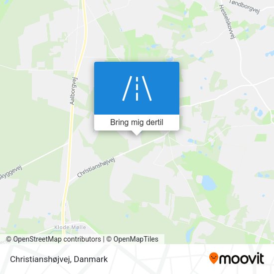 Christianshøjvej kort