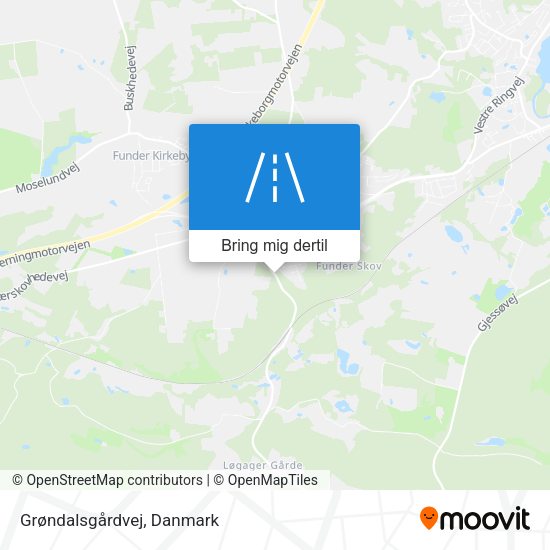Grøndalsgårdvej kort
