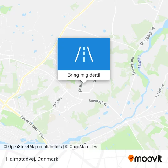 Halmstadvej kort