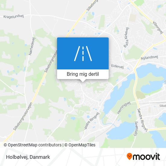 Holbølvej kort