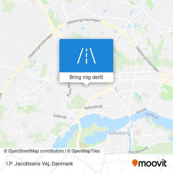 I.P. Jacobsens Vej kort
