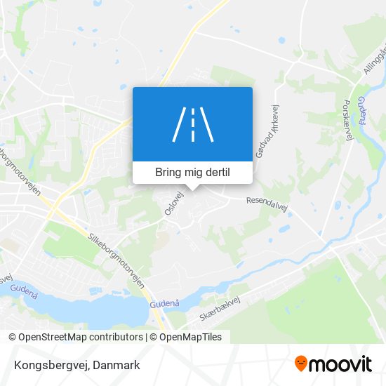 Kongsbergvej kort