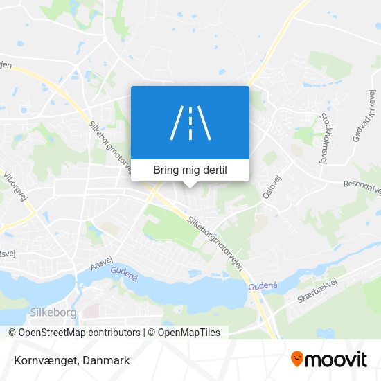 Kornvænget kort