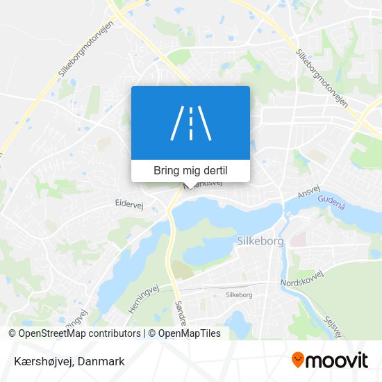 Kærshøjvej kort