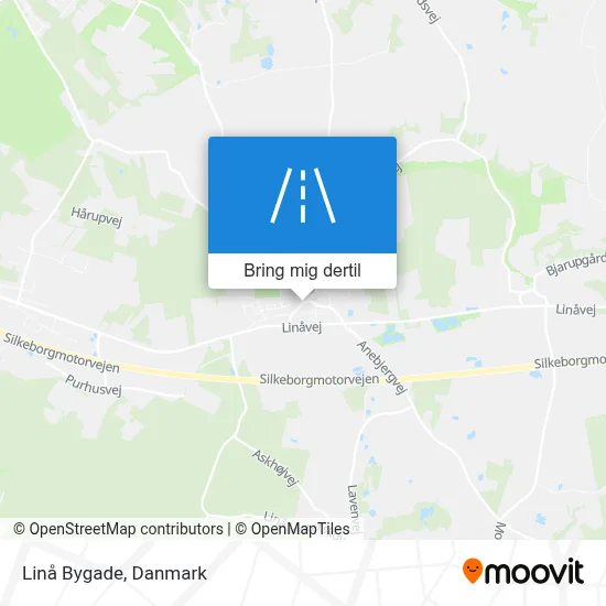 Linå Bygade kort