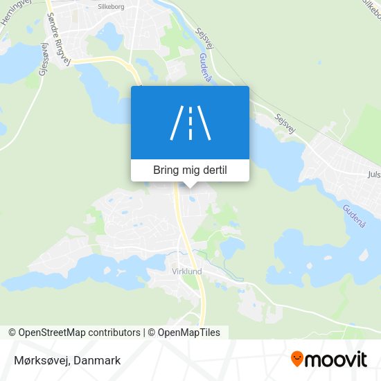 Mørksøvej kort
