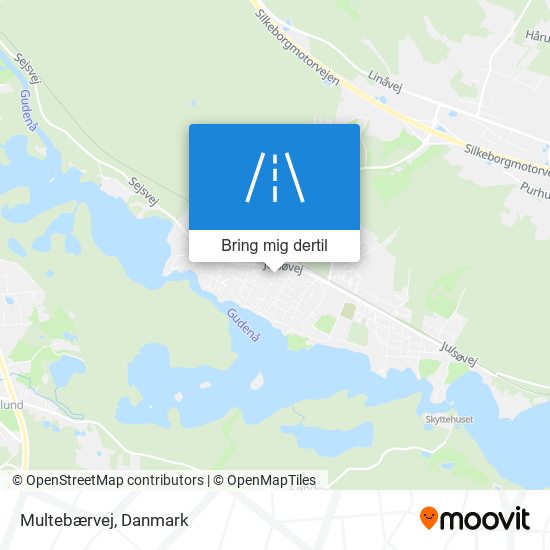 Multebærvej kort