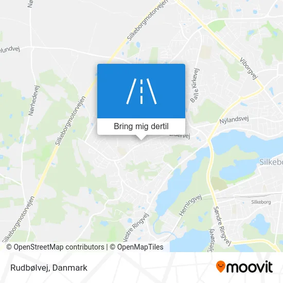 Rudbølvej kort
