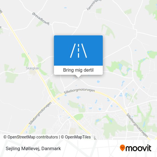 Sejling Møllevej kort