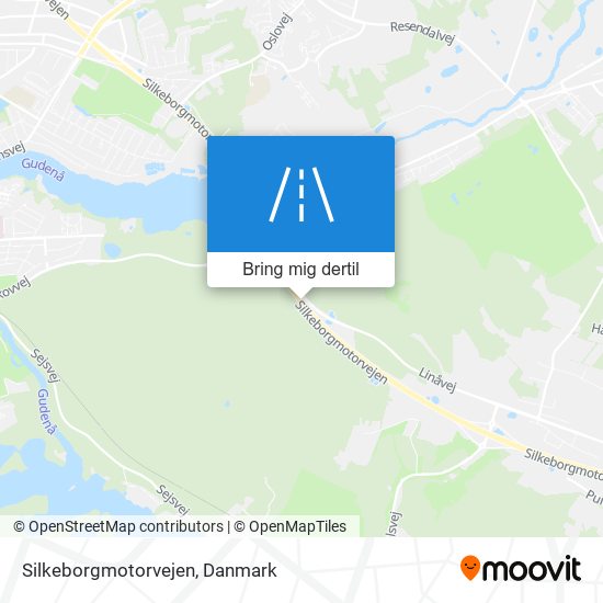 Silkeborgmotorvejen kort