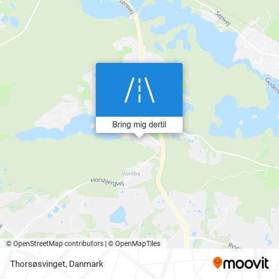 Thorsøsvinget kort