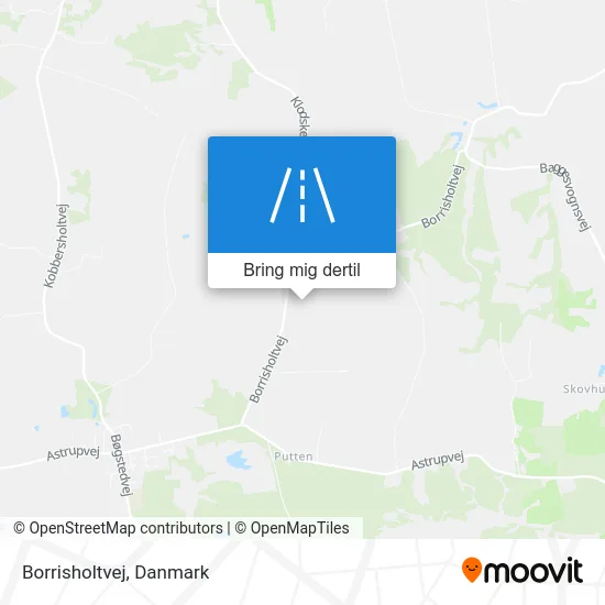 Borrisholtvej kort