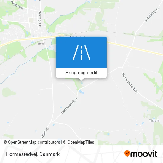 Hørmestedvej kort