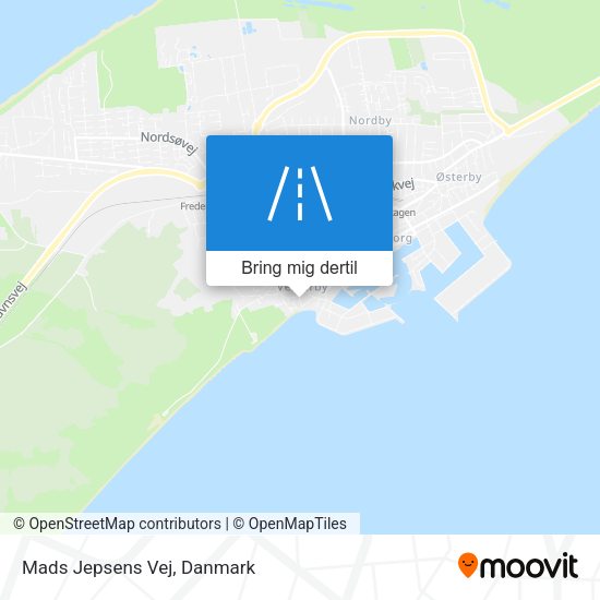 Mads Jepsens Vej kort