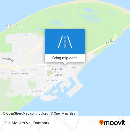 Ole Møllers Vej kort