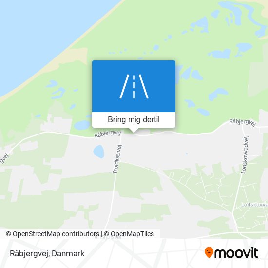 Råbjergvej kort