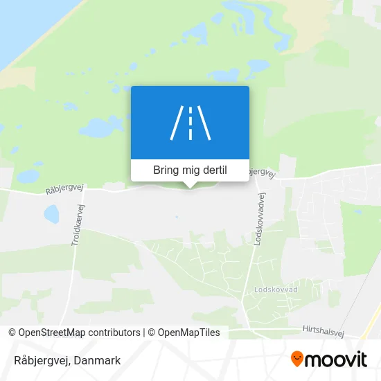 Råbjergvej kort