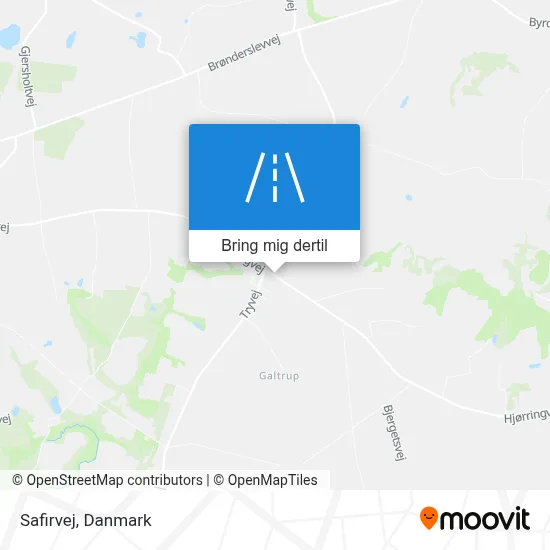 Safirvej kort