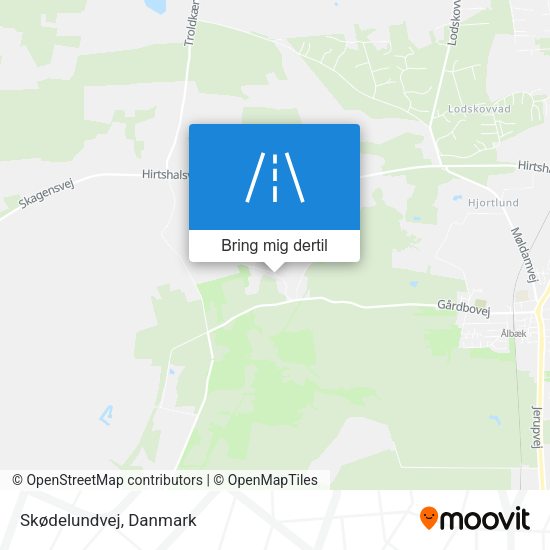 Skødelundvej kort